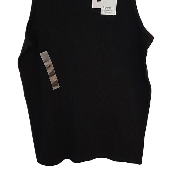 Sonoma Black Cotton Tank, NWT, Small - Picture 3 of 5